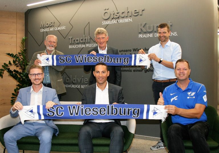 Starke Partnerschaft fortgesetzt: Raiba Mittleres Mostviertel und der SC Wieselburg.
