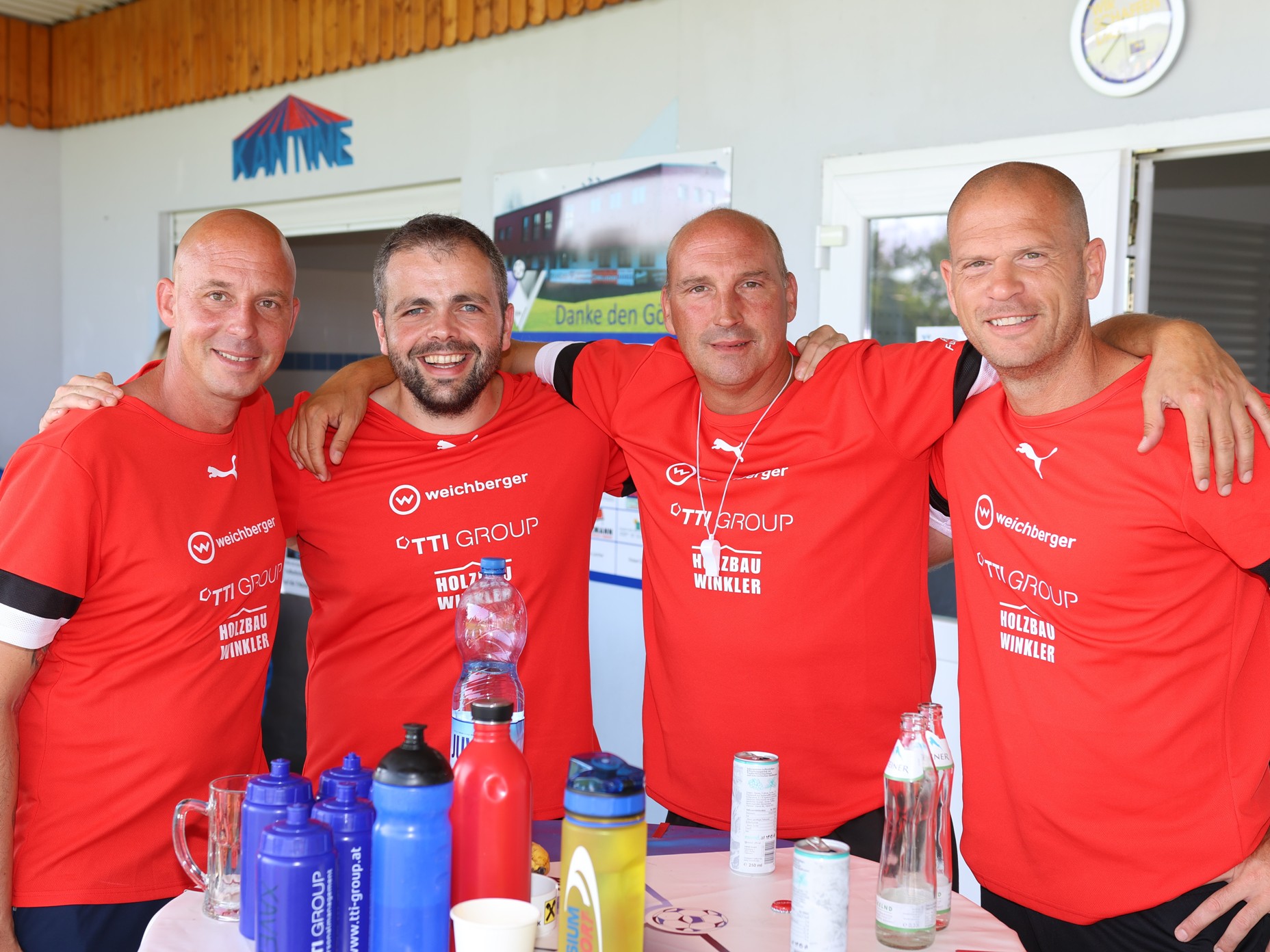 Camp Trainerteam: Harald Affengruber, Markus Schatz, Rudi Vogel und Stefan Nestl;