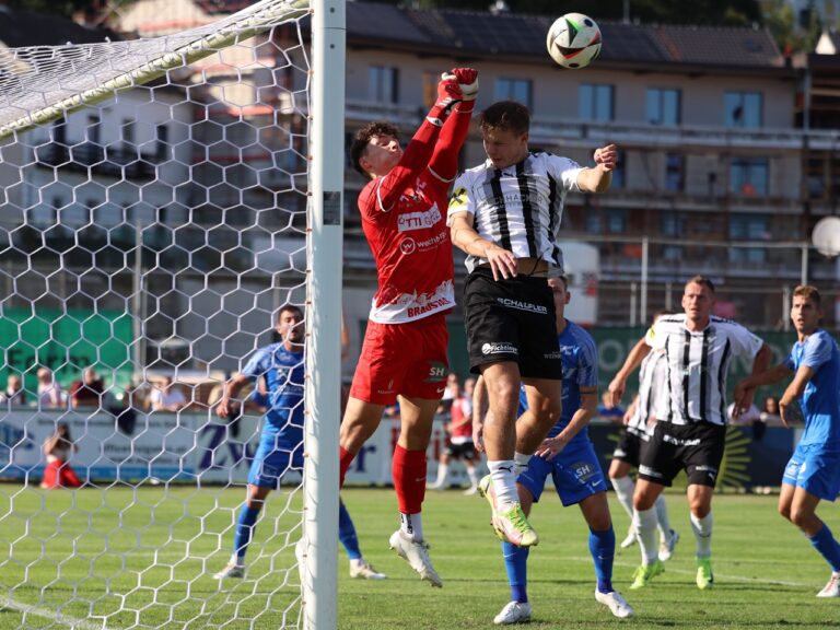 Mit starken Paraden hielt SCW-Keeper Fabian Pilz (roter Dress) den SCW lange im Spiel.